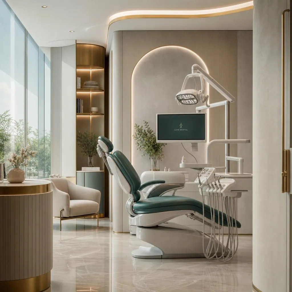 نمای داخلی مدرن کلینیک دندانپزشکی هانیل